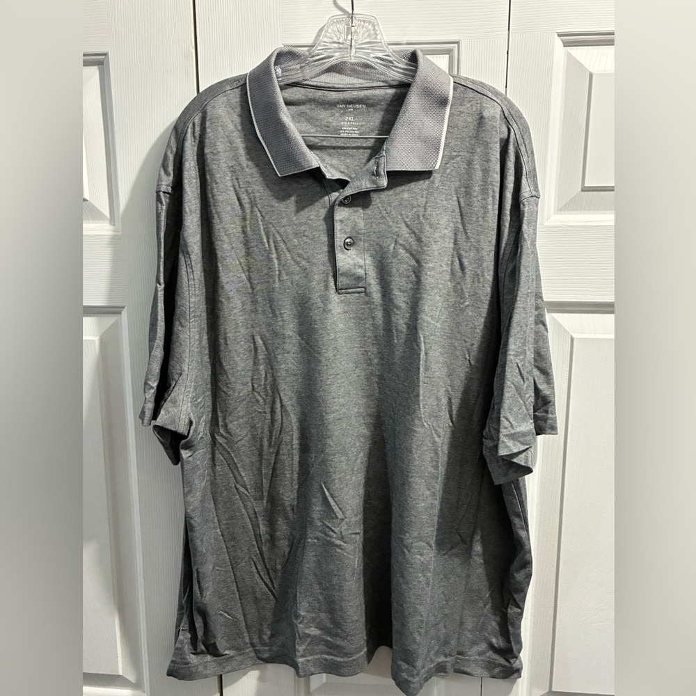 Van Heusen Charcoal Polo Shirt - 2XL Big&Tall